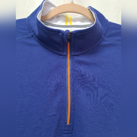 Robert Graham X Collection Blue Pull Over 1/4 Zip Long Sleeve Size XL Men's - Picture 2 of 8